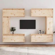 Detailed information about the product TV Cabinets 6 pcs Solid Wood Pine