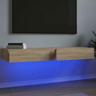 Detailed information about the product TV Cabinets with LED Lights 2 pcs Sonoma Oak 60x35x15.5 cm