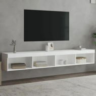 Detailed information about the product TV Cabinets with LED Lights 2 pcs White 100x30x30 cm