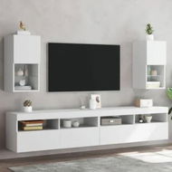 Detailed information about the product TV Cabinets with LED Lights 2 pcs White 30.5x30x60 cm