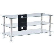 Detailed information about the product TV Stand Transparent 90x40x40 cm Tempered Glass