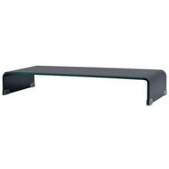 Detailed information about the product TV Stand/monitor Riser Glass Black 80x30x13 Cm.