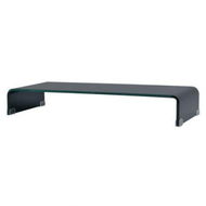 Detailed information about the product TV Stand/monitor Riser Glass Black 90x30x13 Cm.