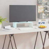 Detailed information about the product TV Stand/Monitor Riser Glass Green 40x25x11 cm