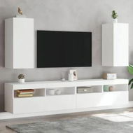 Detailed information about the product TV Wall Cabinets with LED Lights 2 pcs White 30.5x35x70 cm