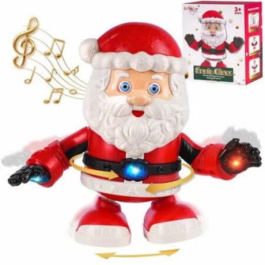 Twerking Santa Claus with Music, Singing and Dancing Animated Electric Christmas Toys for Kids, Moving Christmas Decorations