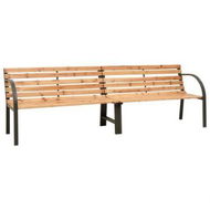 Detailed information about the product Twin Garden Bench 241 Cm Solid Wood Chinese Fir