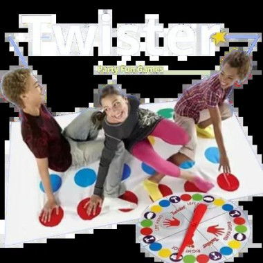 Twister Ultimate Bigger Mat Colored Spots Family Kids Party Game Single Player Multiplayers