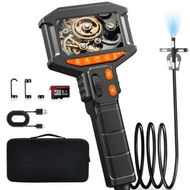 Detailed information about the product Two-Way Articulating Borescope Camera with Light Endoscope Inspection Snake Camera with 0.33in Articulated Probe for Mechanic Automotive Engine Wall