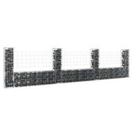 Detailed information about the product U-shape Gabion Basket With 4 Posts Iron 380x20x100 Cm