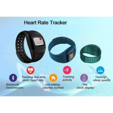 U98 Smart Bracelet Bluetooth Smart Watch Wristband Smart Heart Rate/Activity/Sleep Tracker - Black.