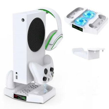 Ultimate Cooling MENEEA Cooling Stand with Charger and Headset Hook for X-box Series S