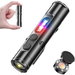 Ultimate Everyday Micro Tool K2 Mini Flashlight with COB Light, 6 in 1 Rechargeable Keychain Torch, Side Lights, Strobe, Magnet, Window Breaker, Black. Available at Crazy Sales for $29.95