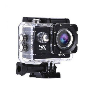 Ultra 4K 30FPS Action Camera WiFi Sporting Camera 2.0 Inch LCD 16 MP Yi Action Camera - Black.
