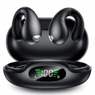 Detailed information about the product Ultra Open Ear Earbuds Ergonomic Clip-On Earbuds,Bone Conduction Over-The-Ear Headphones with Waterproof Design and Secure Fit for Small Ears,Black