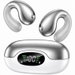 Ultra Open Ear Earbuds,Clip On Wireless Headphones with Open Ear Comfort White. Available at Crazy Sales for $19.99