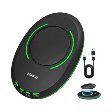 Ultra Slim Undetectable Mouse Mover, Mouse Jiggler with Adjustable Interval Timer and Breathing Light, Simulates Realistic Mouse Movement