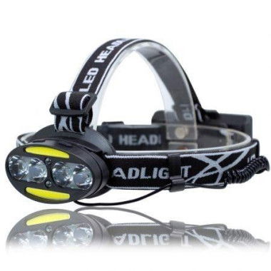 UltraFire UF-2504A T6+COB+LED 8-Light 3000LM 7-Speed Strong Headlight.