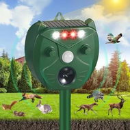 Detailed information about the product Ultrasonic Animal Repeller, Outdoor Cat Repeller, Deer Repellent Devices with PIR Sensor and 4 Red/White Strobe Lights