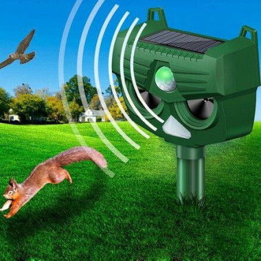 Ultrasonic Cat Deterrent, Solar Animal Repellent, Ultrasonic Repellent for the Garden, Yard