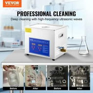 Detailed information about the product Ultrasonic Cleaner 10L Jewelry Cleaning w/ Digital Timer Ultrasonic Cleaning Machine for Jewellery Rings Watches Eyeglasses Dentures Coins Metal Parts