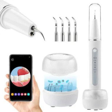 Ultrasonic Dental Scaler Electric Calculus Tartar Remover Tooth Stain Cleaner Plaque Oral Hygiene Home