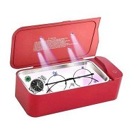 Detailed information about the product Ultrasonic Jewelry Cleaner 450ML Professional UV Machine For Eyeglasses Rings Watches Coins Tools Earrings Necklaces Dentures-Red
