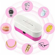 Detailed information about the product Ultrasonic Jewelry Cleaner Denture Eye Glasses Coins Silver Cleaning Machine Color Pink