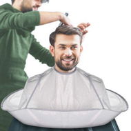 Detailed information about the product Umbrella Barber Cape For AdultCapes For Hair Stylist Non-stick HairEasy CleanWaterproof Barber Salon And Home Stylists Use Hairdressing Kit 60cm