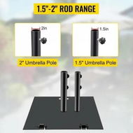 Detailed information about the product Umbrella Base Heavy Duty Umbrella Base Square Umbrella's Holder Stand 18KG