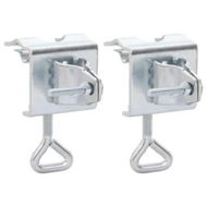 Detailed information about the product Umbrella Clamps for Balcony 2 pcs 32 mm Galvanised Steel