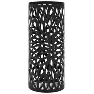 Detailed information about the product Umbrella Stand Leaves Steel Black