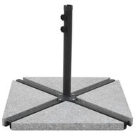 Detailed information about the product Umbrella Weight Plate Granite 15 kg Triangular Grey