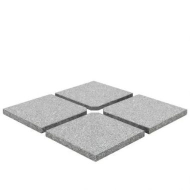 Umbrella Weight Plates 4 pcs Grey Granite Square 100 kg