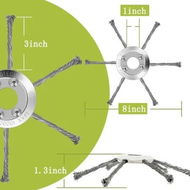 Detailed information about the product Unbreakable Wired Trimmer Blade eliminates the need for frequent blade replacements- The Indestructible Solution for Effortless Lawn Care