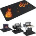 Under Grill Mat for Outdoor Grill,Double-Sided Fireproof Grill Pad,Indoor Fireplace/Fire Pit Mat,Oil-Proof Waterproof BBQ Protector(165*91cm). Available at Crazy Sales for $34.99