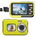 Underwater Camera,4K 48MP Autofocus Waterproof Camera with 16X Zoom Selfie Dual Screens,11FT Compact Digital Camera,Fill Light Camera (YELLOW). Available at Crazy Sales for $99.99