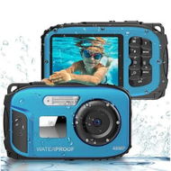 Detailed information about the product Underwater Floating Digital Camera, 48MP HD Bare Body Waterproof Camera, No Case Needed for Underwater Fun and Childhood Memories, Blue