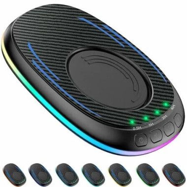 Undetectable Mouse Mover Ultra-Thin Silent Mouse Jiggler with Timer,Driver-Free with ON/Off Switch,Breathing Light to Keeping The Computer Active,Black