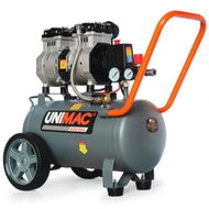 Detailed information about the product UNIMAC 25L 1.5HP Silent Oil-Free Electric Air Compressor, Portable