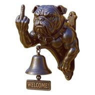 Detailed information about the product Unique Bulldog Doorbell, Funny and Rustic Design for Dog Lovers Perfect Home and Kitchen Decor, Funny Bully Dog