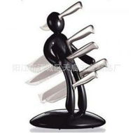 Detailed information about the product Unique Knife Holder Creative Humanoid Knife Holder Tool Not Included Knives (Black)