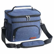 Detailed information about the product Unisex Insulated Lunch Bag,Cooler Tote,Reusable Lunch Box Organizer for Office,Picnic,Hiking,Beach,Leakproof with Adjustable Strap Color Blue