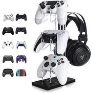 Detailed information about the product Universal 3-Tier Controller Holder And Headset Stand For PS4 PS5 Xbox One Switch (Black).