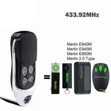 Universal Garage Door Remote For Merlin 2.0 Remote Control Compatible With Merlin E950M E945M E940M Garage.