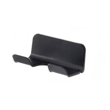 Universal Hair Dryer Holder,Blow Dryer Hanger Wall Mount for Hair Dryer Hook with Plug Cord Organizer Self Adhesive (1 Pack Black)