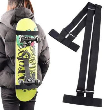 Universal Skateboard Shoulders Carry Strap, Adjustable Backpack Shoulder Strap Handbag Belt, Fit All Boards