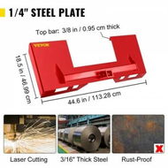 Detailed information about the product Universal Skid Steer Mount Plate 1/4' Thick Skid Steer Plate Attachment 3000LBS Weight Capacity Quick Attach Mount Plate Steel Adapter Loader