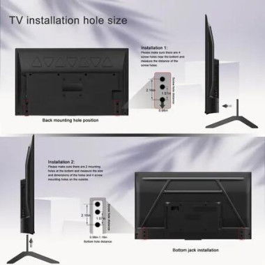 Universal TV Legs,Stand Base,Pedestal Feet for 32 to 75 Inch TVs, Stable Support