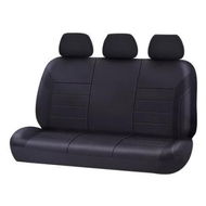 Detailed information about the product Universal Ultra Light Neoprene Rear Seat Covers Size 06/08H | Black/Black